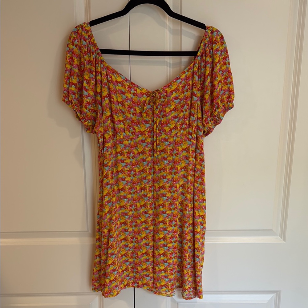 Primark Red and Yellow Mini Dress